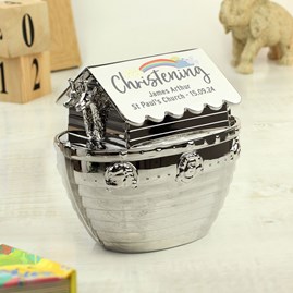 Personalised Christening Noah's Ark Money Box Personalised Christening Noah's Ark Money Box personalised christening gift