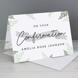 personalised confirmation card