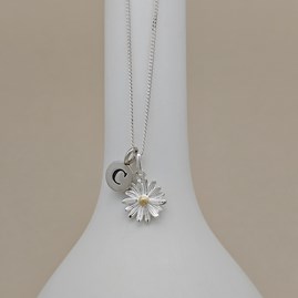 Personalised Daisy Charm Necklace