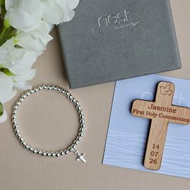 Personalised First Holy Communion Bracelet and Token First Holy Communion jewellery first holy communion gifts for girls sentiment gifts keepsake gifts