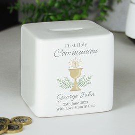 Personalised First Holy Communion Ceramic Money Box First Holy Communion Gifts Children's Keepsake Gifts Sentiment Gifts Ceramic Money Box