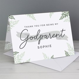 Personalised Godparent Card personalised godparent card personalised god parent card