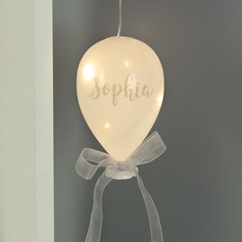 Personalised LED Hanging Glass Balloon Led Light Up Glass Balloon Gifts For birthdays First Holy Communion Anniversary New Baby Christmas