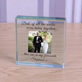 Wedding Day Gifts Father Wedding Gifts Glass Token Keepsake Gifts Wedding Keepsake Gifts