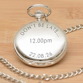 Wedding Accessories For Men Wedding Jewellery For Men Personalised Wedding Day Pocket Watch