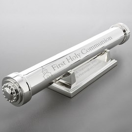 Personalised Silver Plated First Holy Communion Certificate Holder First Holy Communion Gifts Silver Plated Certificate Holder And Stand Personalised