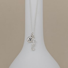 Personalised Sterling Silver Seahorse Necklace Personalised Jewellery Gifts Personalised Necklaces Gifts For Women Animals And Nature Gifts