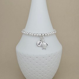Personalised Sterling Silver Turtle Charm Bracelet Personalised Sterling Silver Turtle Charm Bracelet