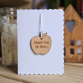 Thank You Teacher Gifts Sentiment Keepsake Gifts Wooden Hanging Decoration Card