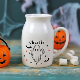 Personalised White Halloween Ghost Jug Personalised Halloween Gifts Halloween Decorations Fun Novelty Ceramic Drinkware Ghost Jug