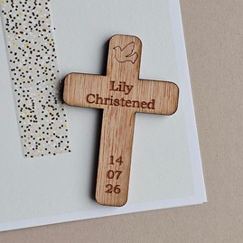 Personalised Wooden Christening Cross Pocket Token Christening Gifts For Girls Christening Gifts For Boys Personalised Christening Gifts Keepsake Gifts