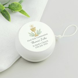 Fun Novelty Gifts for First Holy Communion Personalised Wooden Yoyo Toy Keepsake Gifts
