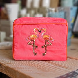 Pink Flamingo Make-Up Bag