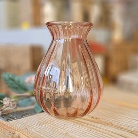 Pink Glass Posy Vase