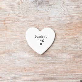'Pocket Hug' Porcelain Heart Token
