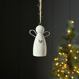 Christmas Hanging Decorations Festive Gifts Porcelain Ceramic Hanging Angel