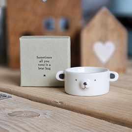 Porcelain Bear Tea Light Holder Home Decorations Homeware Gifts Sentiment Keepsake Gifts Porcelain Gifts Bear Tea Light Holder