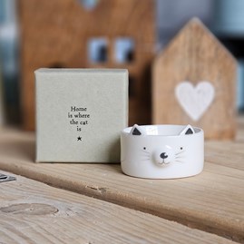 Porcelain Cat Tea Light Holder Home Decorations Homeware Gifts Sentiment Keepsake Gifts Porcelain Gifts Cat Tea Light Holder