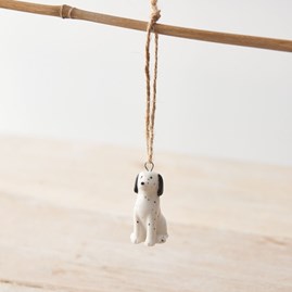 Porcelain Dalmatian Dog Hanging Decoration