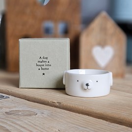 Porcelain Dog Tea Light Holder Home Decorations Homeware Gifts Sentiment Keepsake Gifts Porcelain Gifts Dog Tea Light Holder