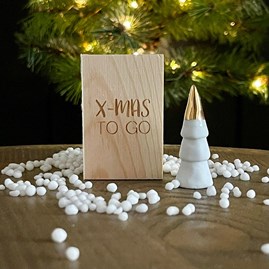 Porcelain Fir Tree 'Xmas To Go' in Box