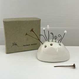 Porcelain Incense Holder - Wildflowers Home Decorations Homeware Gifts Sentiment Keepsake Gifts Porcelain Gift Incense Holder Wildflowers