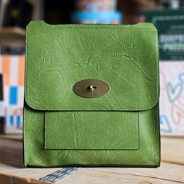 Postman Lock Satchel Bag in Green Gifts For Women Handbags And Accessory Gifts Cross Body Bag Postman Lock Satchel Bag Green