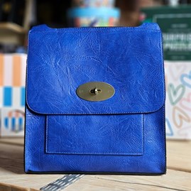 Postman Lock Satchel Bag in Royal Blue Gifts For Women Handbags And Accessory Gifts Cross Body Bag Postman Lock Satchel Bag