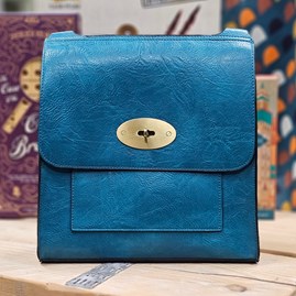 Postman Lock Satchel Bag in Teal Gifts For Women Handbags And Accessory Gifts Cross Body Bag Postman Lock Satchel Bag
