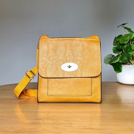 Postman Lock Satchel Bag in Yellow Gifts For Women Handbags And Accessory Gifts Cross Body Bag Postman Lock Satchel Bag Yellow