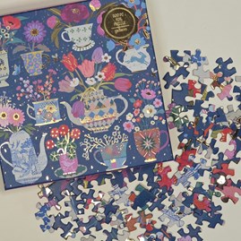 Potted Teacups 500 Piece Jigsaw Puzzle