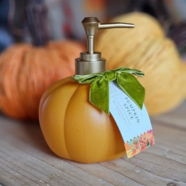 Pumpkin Spice Glass Pumpkin Bottle Hand Wash Halloween Gifts Halloween Toiletry Gifts Novelty Hand Wash Homeware Gifts