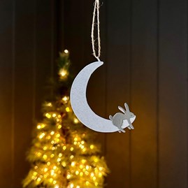 Rabbit Sleeping on Moon Hanging Christmas Decoration Rabbit Sleeping on Moon Hanging Christmas Decoration