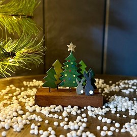 Rabbits and Christmas Tree Decoration Rabbits and Christmas Tree Decoration