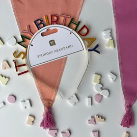 Rainbow 'It's My Birthday' Headband