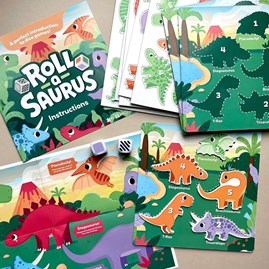 Rollasaurus Dinosaur Dice Matching Game