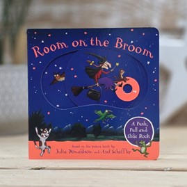 Room on the Broom Push, Pull and Slide Book Children's Story Book Gifts For Children Julia Donaldson Axel Scheffler Room on the Broom