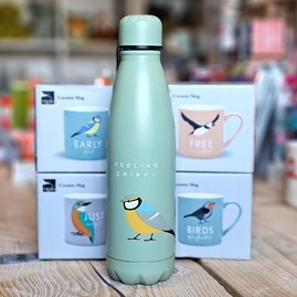 RSPB Metal Water Bottle 500ml - Blue Tit RSPB Metal Water Bottle 500ml - Blue Tit