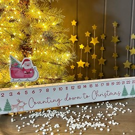 Santa 'Counting Down To Christmas' Advent Block