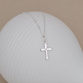 Silver First Holy Communion Cross Necklace First holy communion jewellery First Holy Communion gifts for girls necklace sterling silver cross