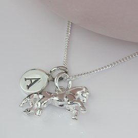 Personalised Solid Silver Horse Necklace Personalised Solid Silver Horse Necklace
