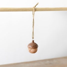Smiley Pinecone Hanging Autumn Decoration Halloween Gifts Home Decorations Ceramic Hanging Ornaments