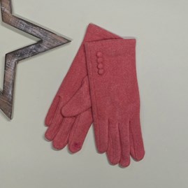 Soft Felt Style Gloves in Coral Soft Felt Style Gloves in Coral