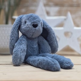 Sonny The Long Leg Blue Bunny Soft Toy Soft Cuddly Toy Bunny Rabbit Dark Grey Bunnies Softies Long Leg Rabbits Gifts For Newborn