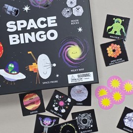 Space Bingo Game Family Fun Children's Games Space Bingo Board Games Gifts For Children
