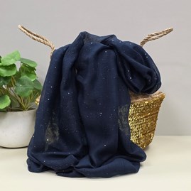 Sparkle Scarf in Navy Blue Lightweight Sparkle Sparkly Scarves Headscarves Gifts For Women Mother's Day Gifts Birthday Gifts