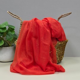 Sparkle Scarf in Orange Lightweight Sparkle Sparkly Scarves Headscarves Gifts For Women Mother's Day Gifts Birthday Gifts