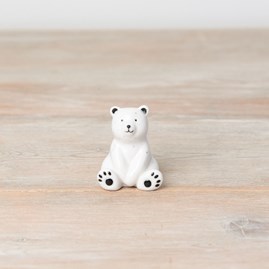 Speckled Porcelain Bear Ornament Speckled Porcelain Bear Ornament