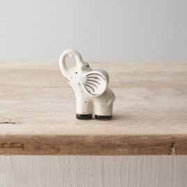 Speckled Porcelain Elephant Ornament