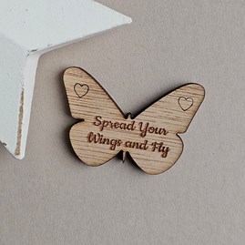 Wooden Sentiment Token Wooden Keepsake Gift Sentiment Gifts Pocket Token Gift
